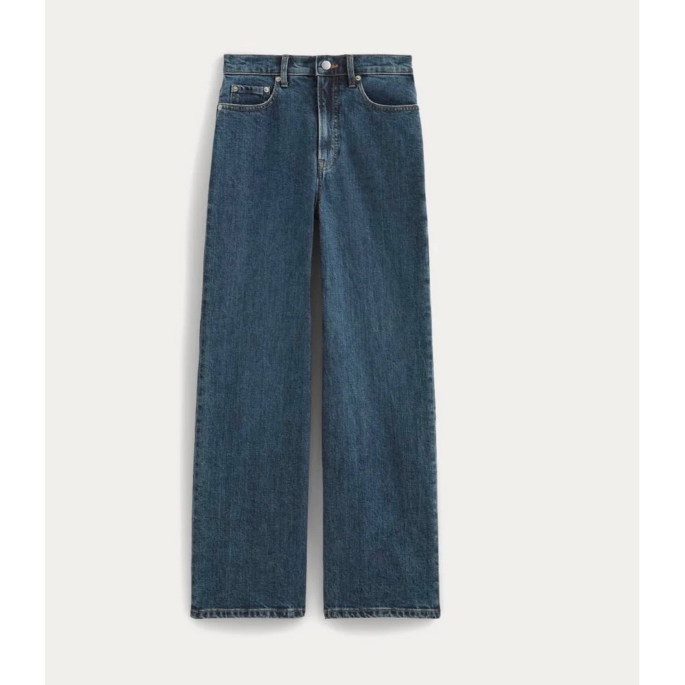 NWT Everlane Womens The Way-High Sailor Jean 26R Denim Sustainable Blue Wide Leg
